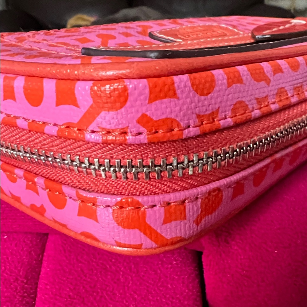 Coach Poppy Op Art Jewelry Pouch-Like New - Picture 16 of 16